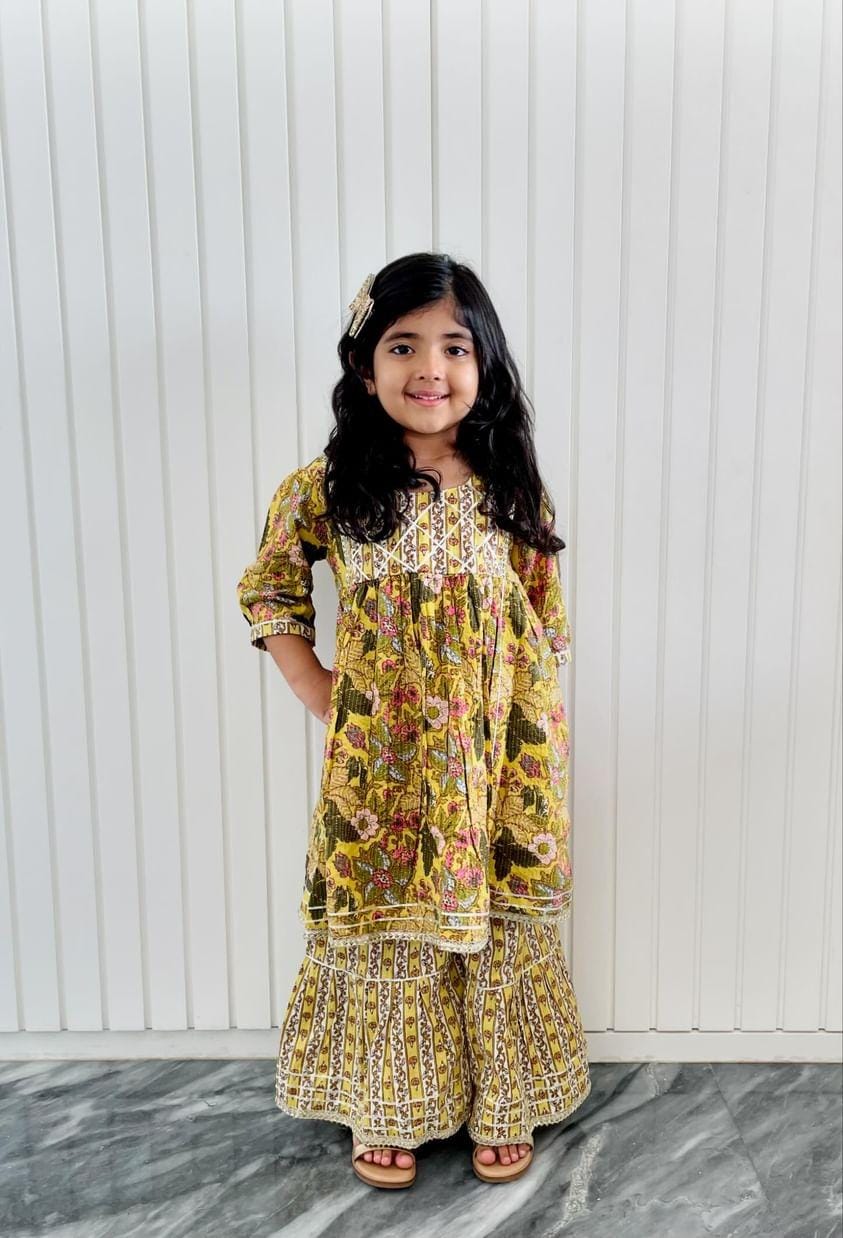 Girl's Peplum Sharara for 1-7 year