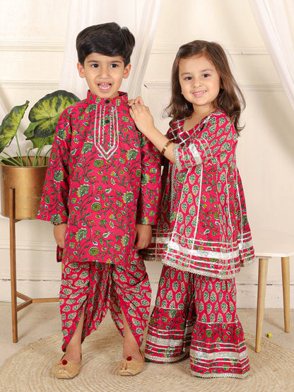 Girl's gota work Peplum sharara